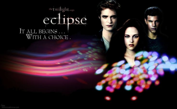 eclipse poster wallpaper bright lights