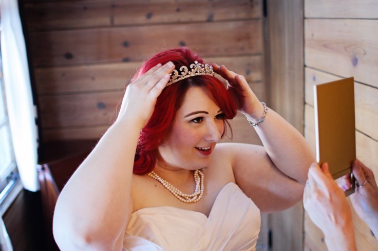 Getting the tiara just so