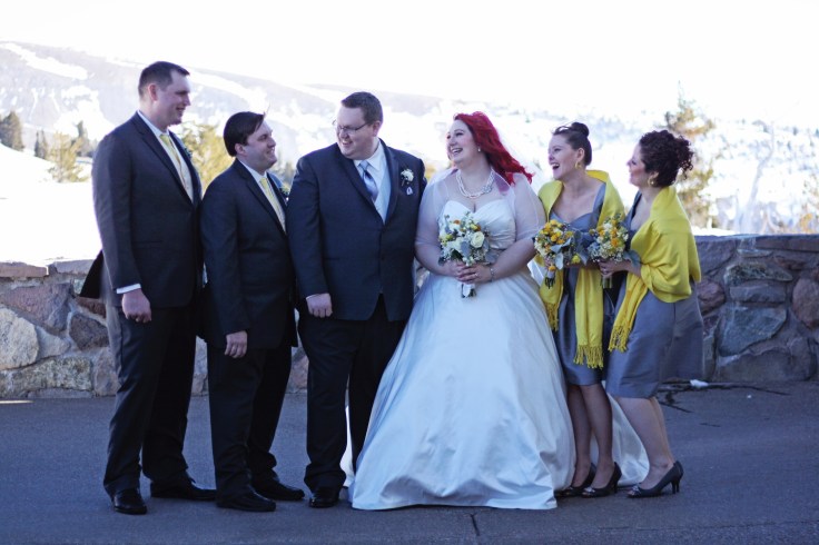 Breezy bridal party portraits
