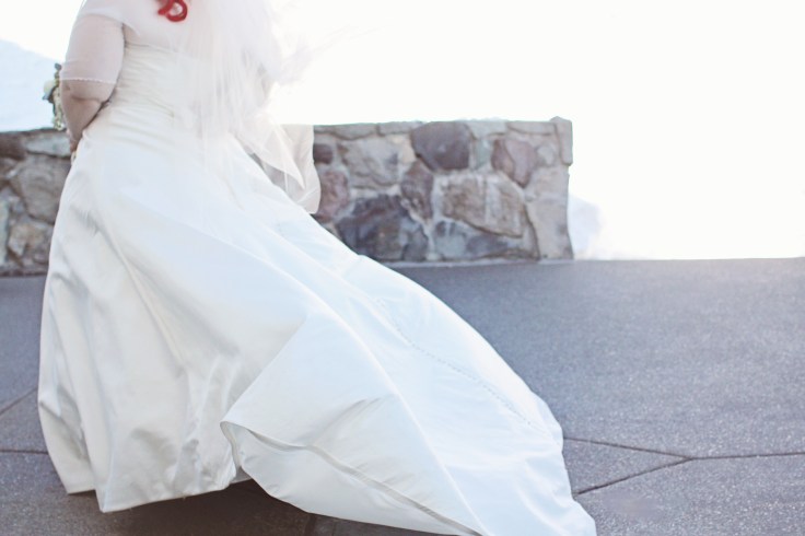 It was windy on Mt. Hood that day, but also sunny and gorgeous!