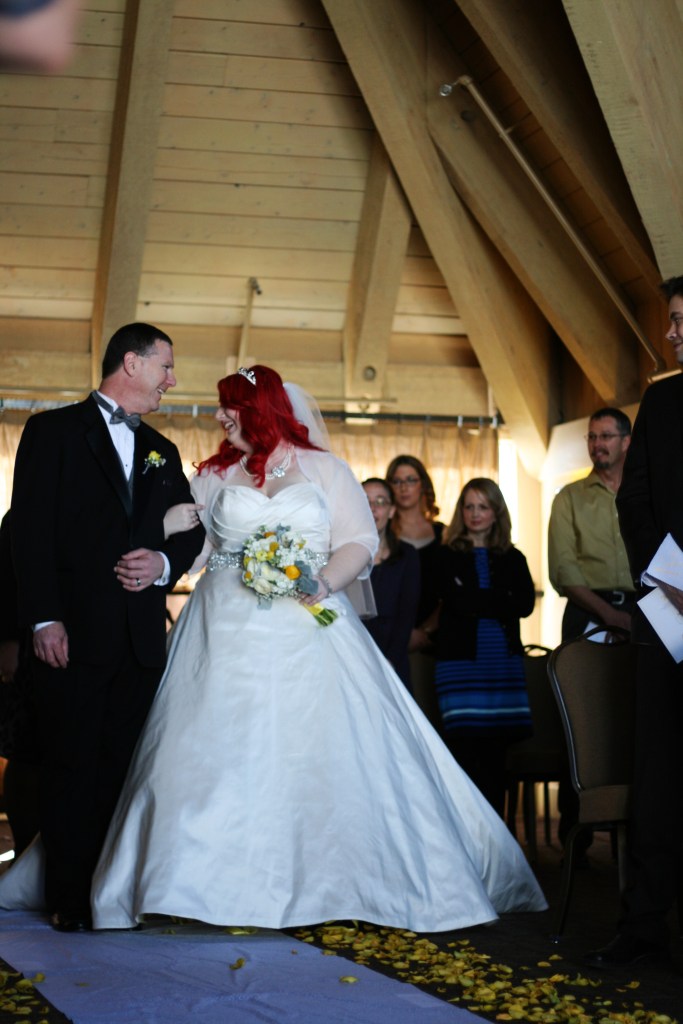 Dad walking me down the aisle